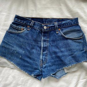 Levi's Cutoff Jean Shorts - Dark Wash